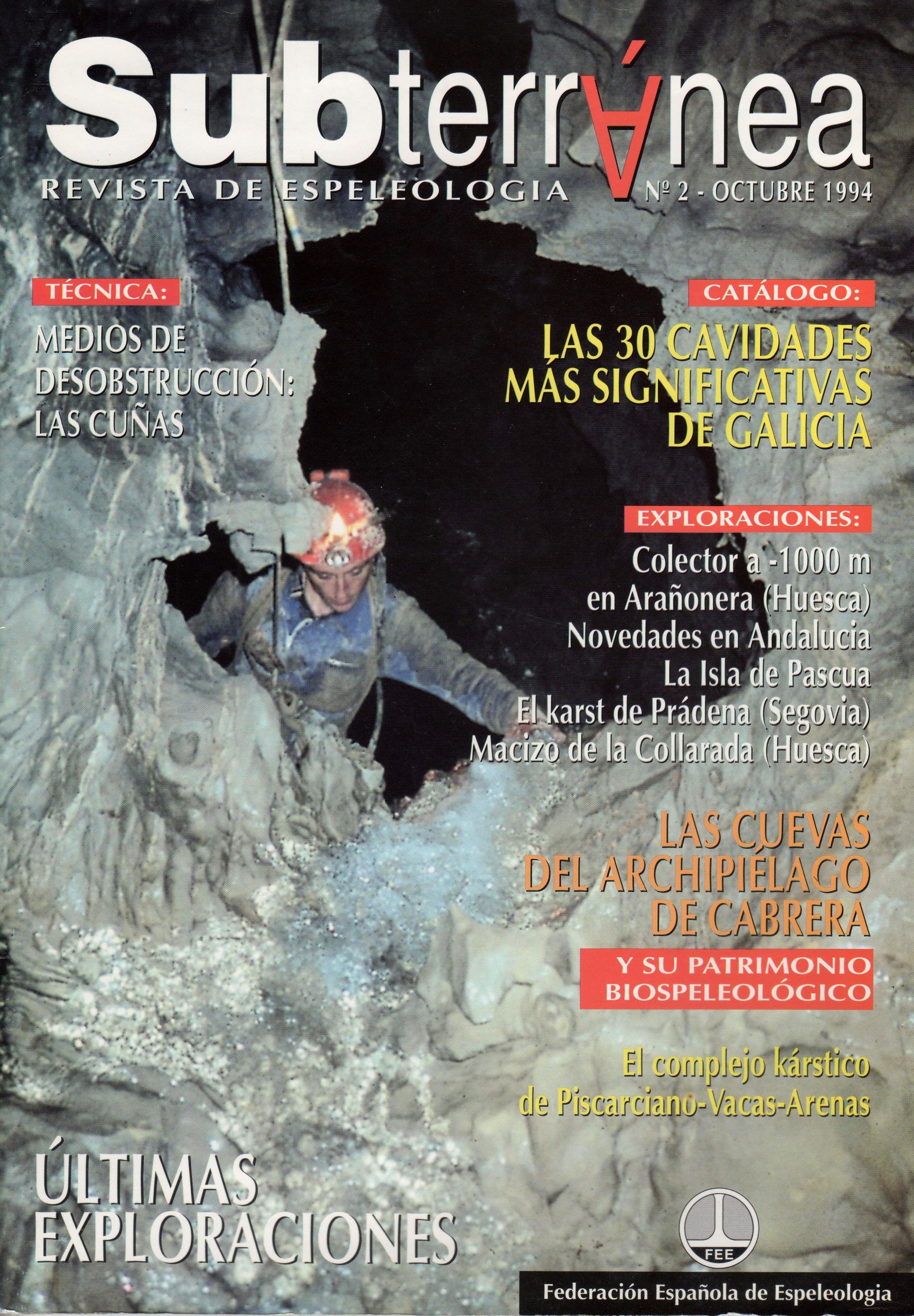 Revista Subterránea 01 Portada nº 1 - Abril 1994